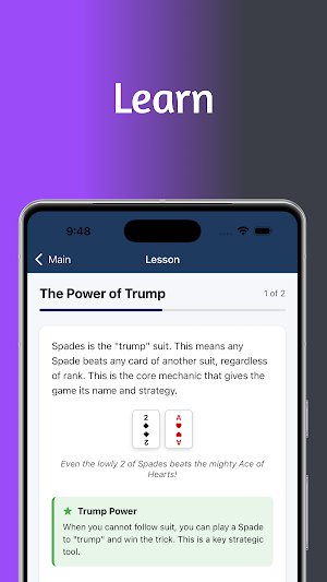Spades Academy - Play & Learn Screenshot 1