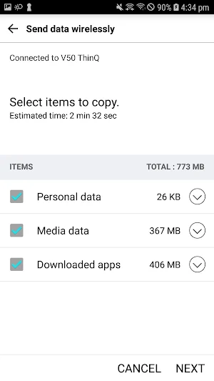 LG Mobile Switch Screenshot 3