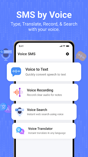 Type SMS by Voice: SMS Typing Screenshot 0