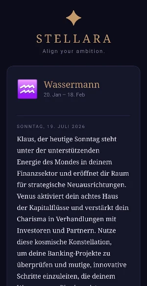 Stellara – Business Horoscope Screenshot 2