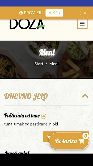 Food Bar DOZA Screenshot 1