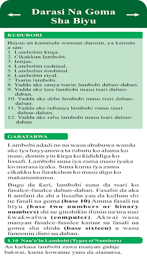 Mathematics In Hausa For SS1 Screenshot 2