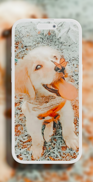 Puppy aesthetic wallpapers Screenshot 1