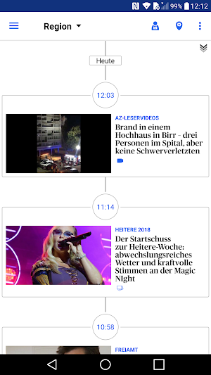 ot Oltner Tagblatt News Screenshot 2