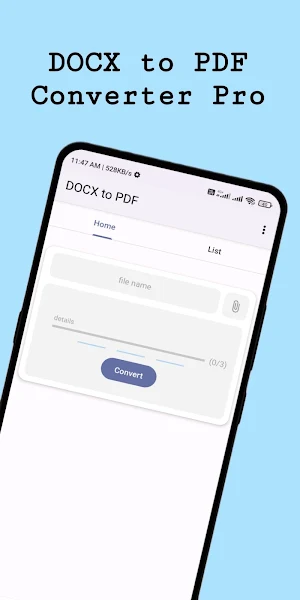 Word to PDF Converter Pro Screenshot 0