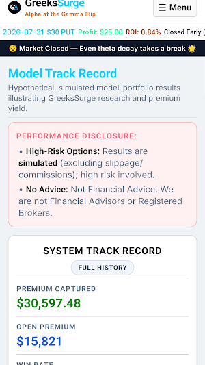 GreeksSurge: Options Trading Screenshot 1