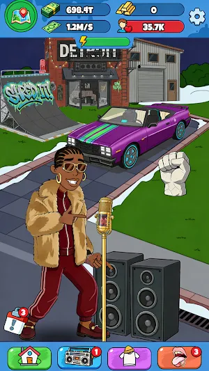 Rap Star:Idle Clicker Screenshot 1