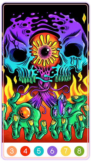 Horror Paint by Number Screenshot 1