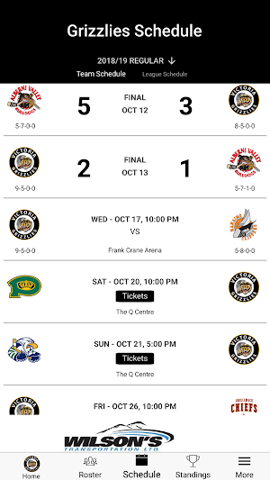 Victoria Grizzlies Screenshot 3