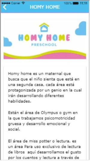 Homy Home Preschool Screenshot 1
