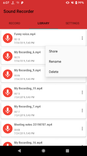 Sound Recorder Screenshot 2