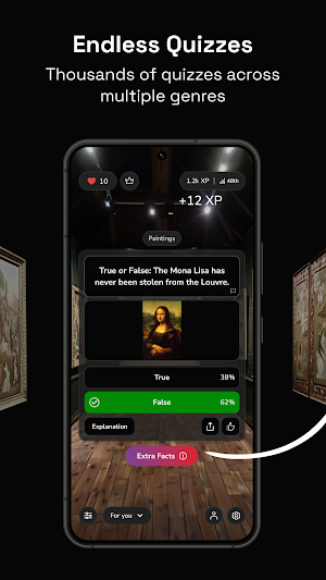 QuizFlow Endless Quiz & Trivia Screenshot 2