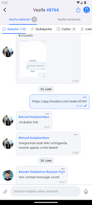 Hisobot.com Screenshot 2