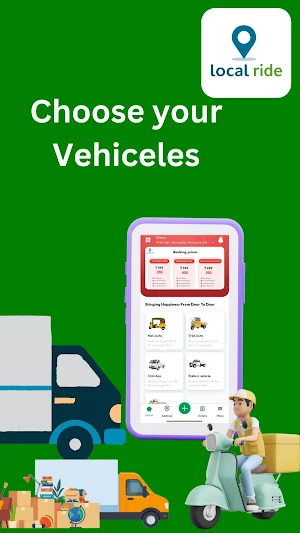 Localride: Parcel&FoodDelivery Screenshot 2