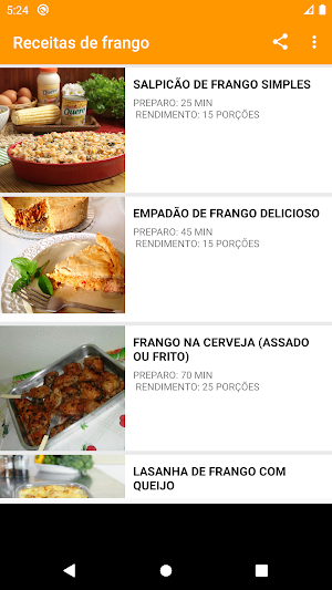 Receitas de frango super gostoso Screenshot 1