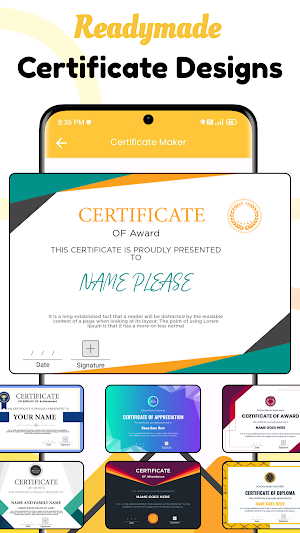 Certificate Maker & Template Screenshot 3