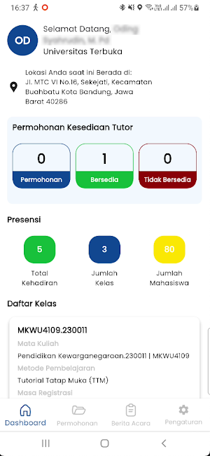 E Presensi Tutor UT Screenshot 1