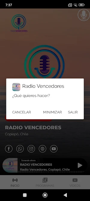 Radio Vencedores Chile Screenshot 3
