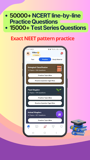 Mitos Learning NEET Prep App Screenshot 1