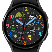 Pars Math Analog Watch Face