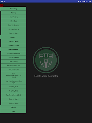 Construction Estimator Screenshot 1