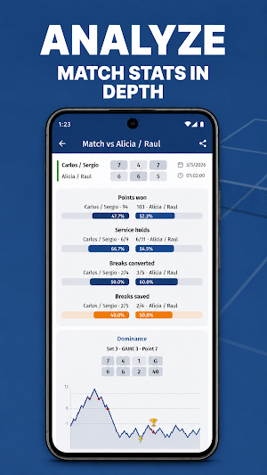 Padel Scoreboard - Match Stats Screenshot 3