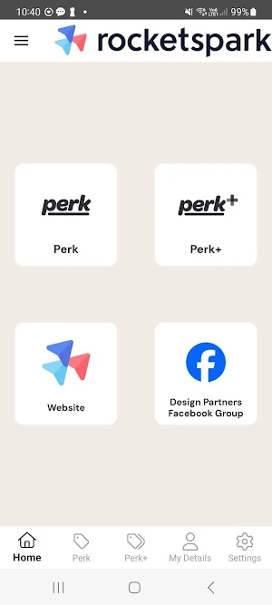Rocketspark Team Benefits Screenshot 0