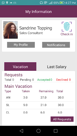 Purple Bureau Communication Screenshot 1