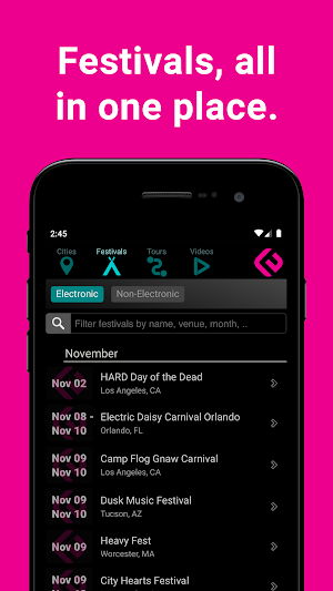 Edmtrain Concerts Screenshot 1