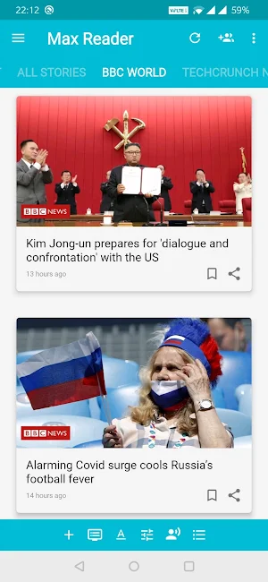 Max Reader - News, RSS feeds Screenshot 2