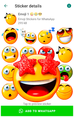 Emoji Stickers for WhatsApp Screenshot 0