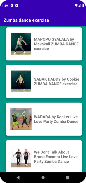 Zumba dance exercise Screenshot 1
