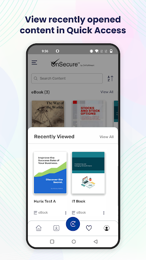 OnSecure eBook Reader Screenshot 1