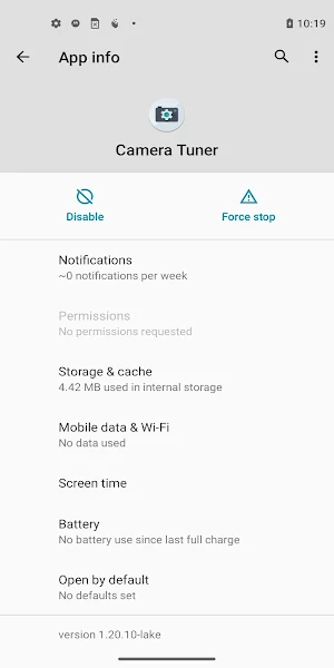 Moto Camera Tuner 1 Screenshot 1