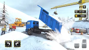 Snow Excavator Crane Simulator Screenshot 1