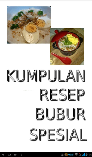 Kumpulan Resep Bubur Spesial Screenshot 0