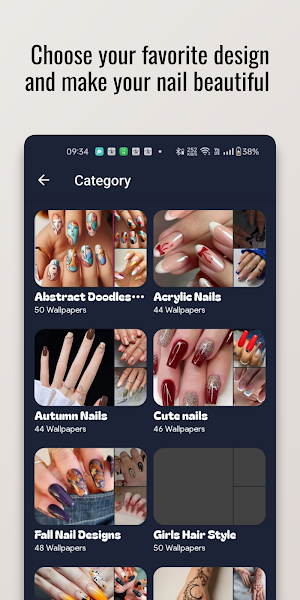Abstract Doodles Nail Design Screenshot 1