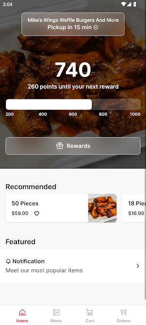 Mikes Wings To Go Screenshot 0