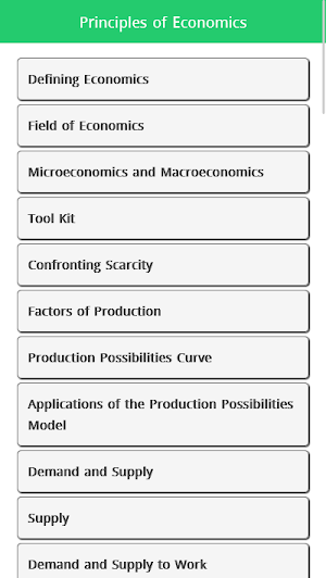 Principles of Economics Screenshot 0