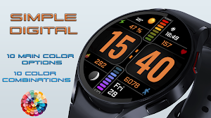 Simple Digital Neu Watch Face Screenshot 2