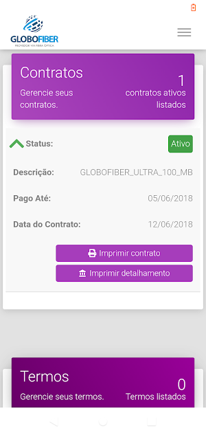 Globofiber Assinante Screenshot 2