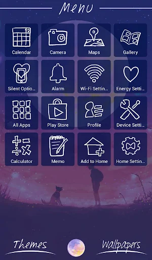 Beautiful Wallpaper Moonlight Memory Theme Screenshot 1
