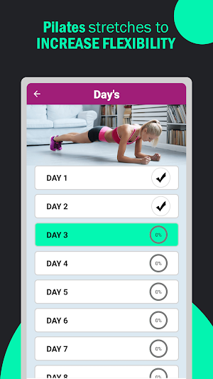 Pilates Yoga Fitness Workouts at Home Screenshot 1
