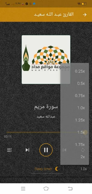 القارئ عبدالله سعيد MP3 بدونت Screenshot 1