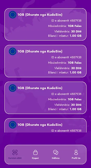 Kudo eSIM Screenshot 0
