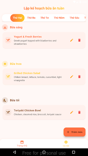 Weekly Meal Planner screenshot 7
