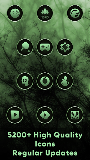 Gothic Forest Green Icons Screenshot 2