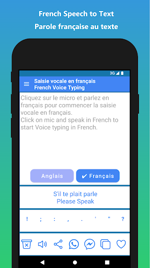 French Voice Typing Screenshot 1