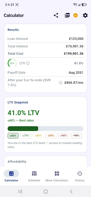 UK Mortgage Calculator & Tax Screenshot 1