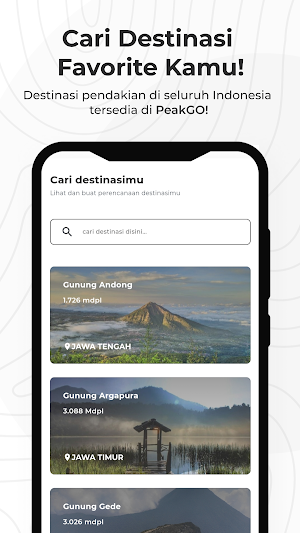 PeakGO Navigation Screenshot 1
